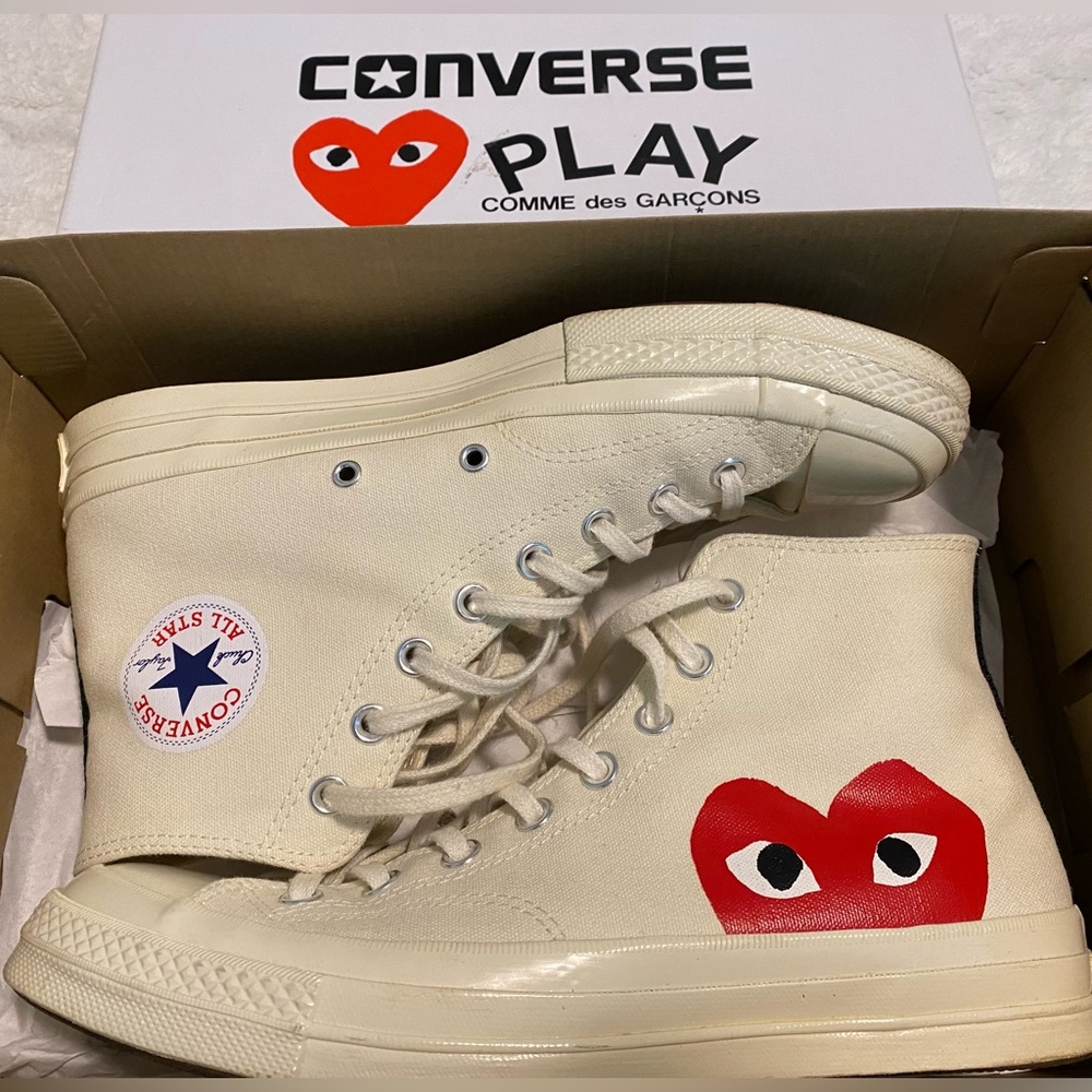 Converse x Comme des Garçons Play, CDG Chuck Taylor with box
